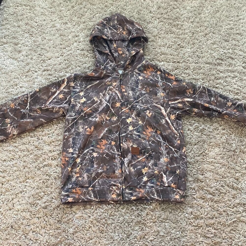 SHEIN Camo Zip-Up Hoodie – Size XS